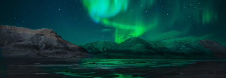 Serão em Camp Barentz - Auroras boreais