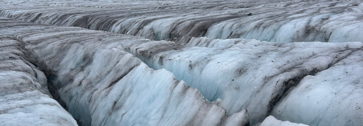 Caminhada ao glaciar Harrietbreen